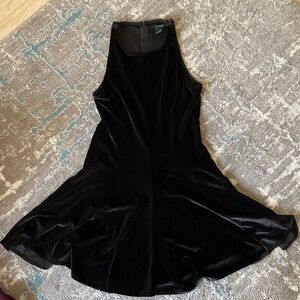 Forever 21 Black Velvet Dress